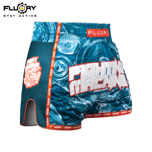 FLUORY Muay Thai Shorts MTSF127 Blue