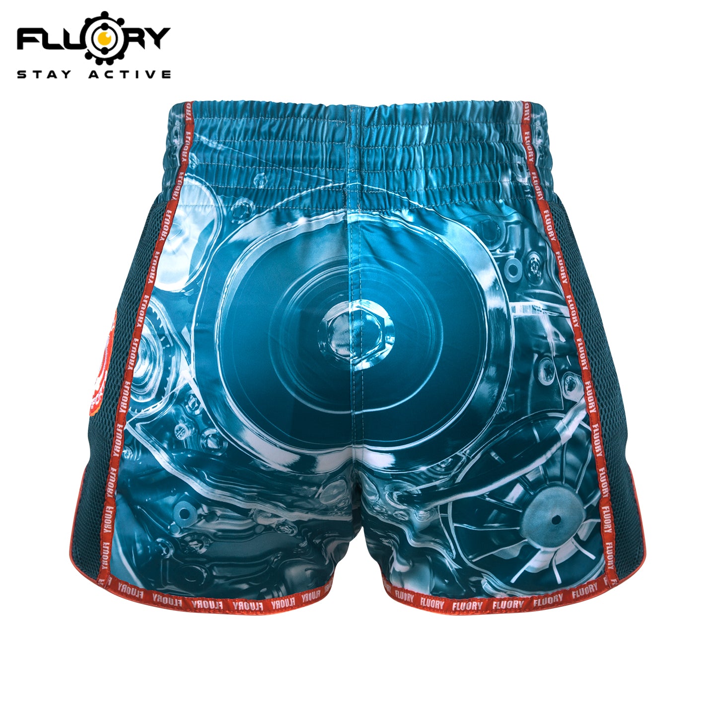 FLUORY Muay Thai Shorts MTSF127 Blue