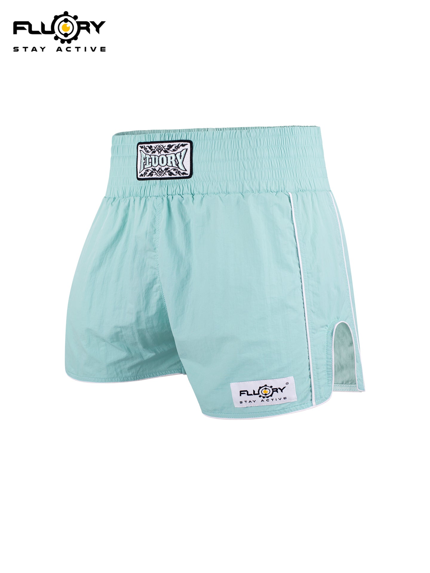 FLUORY Muay Thai Shorts MTSF88 LightBlue
