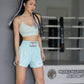 FLUORY Muay Thai Shorts MTSF88 LightBlue