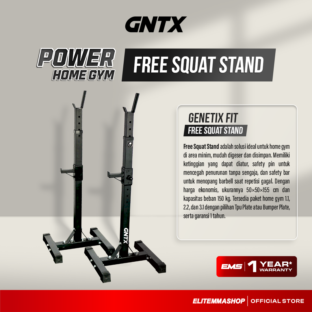 POWER HOME GYM GENETIX FREE SQUAT STAND