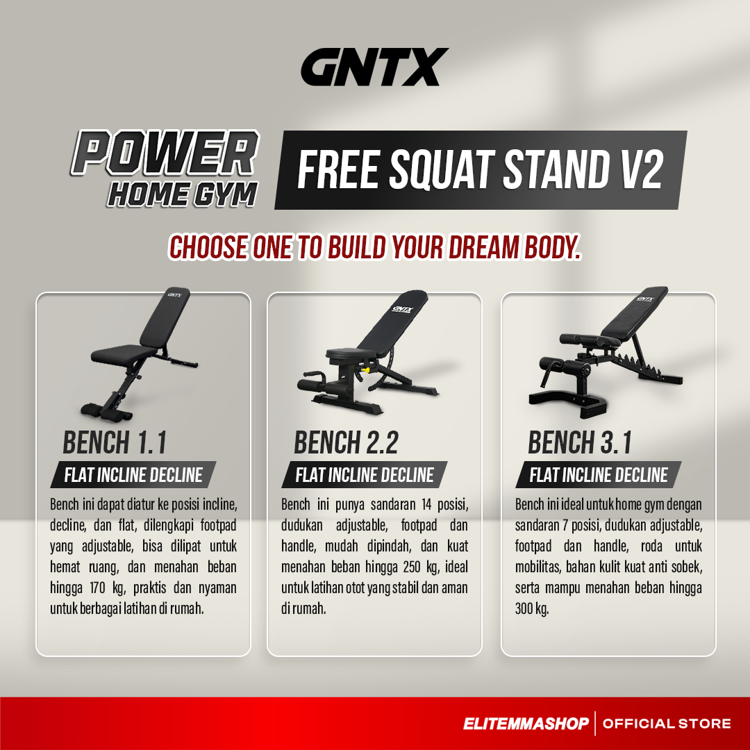 POWER HOME GYM GENETIX FREE SQUAT STAND V2
