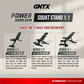 POWER HOME GYM GENETIX SQUAT STAND 1.1