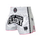 FLUORY Muay Thai Shorts MTSF61 WhitePink
