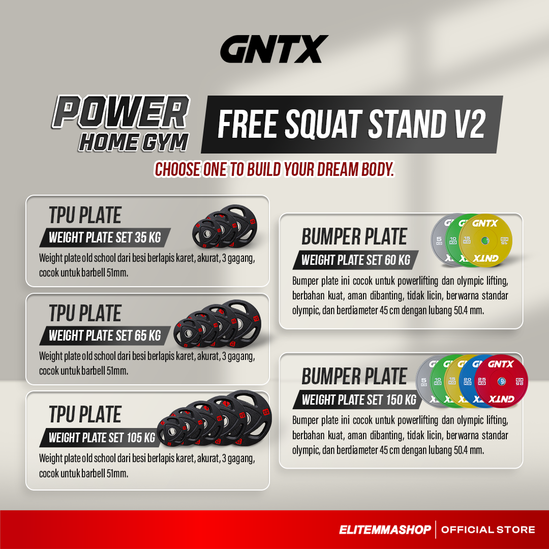POWER HOME GYM GENETIX FREE SQUAT STAND V2