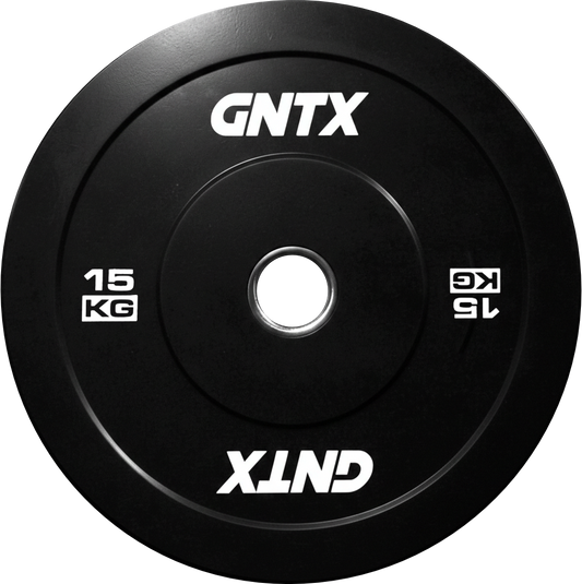 GENETIX FIT Black Training Bumper Plate 15KG (Pair)