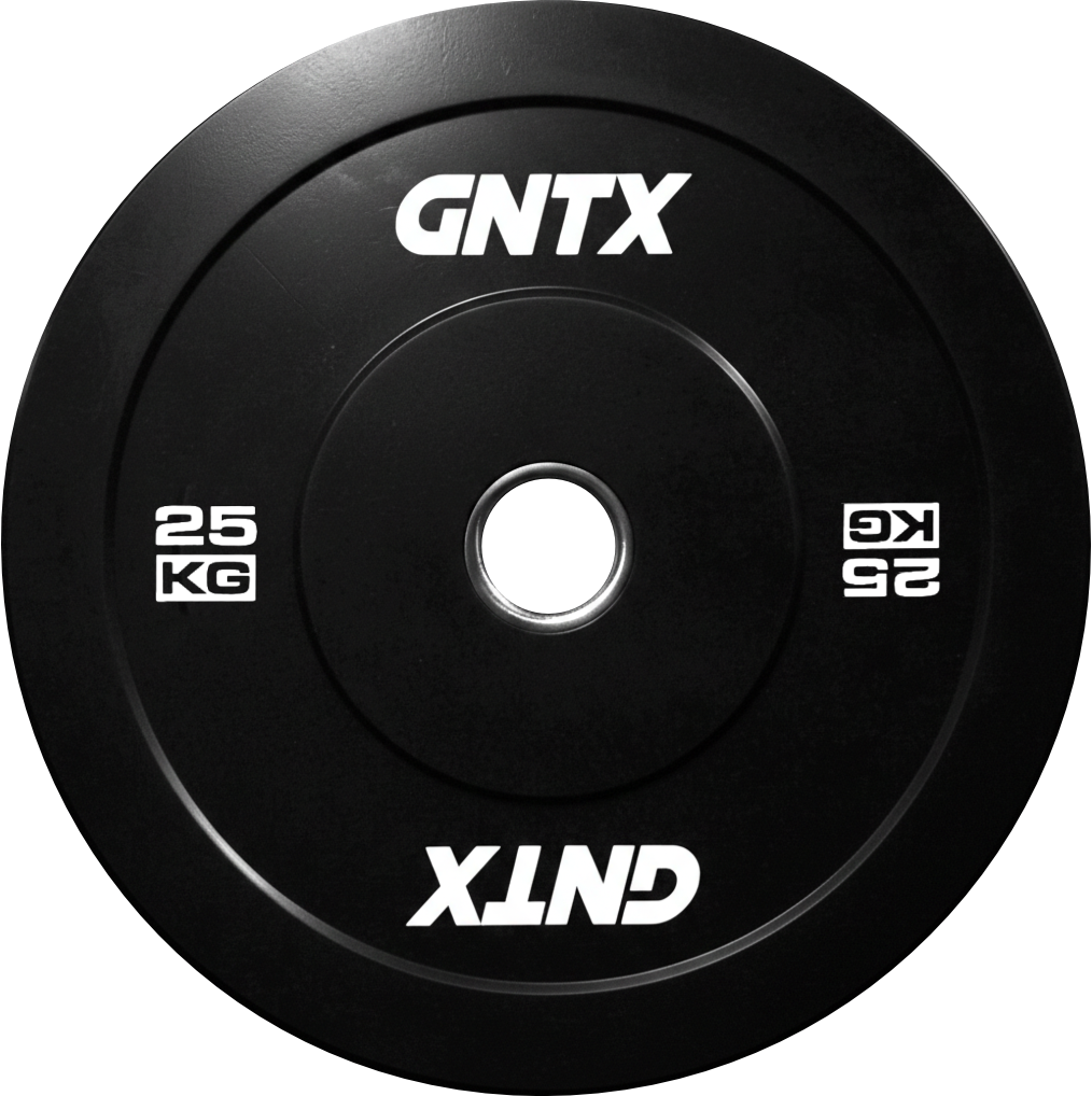 GENETIX FIT Black Training Bumper Plate 25KG (Pair)