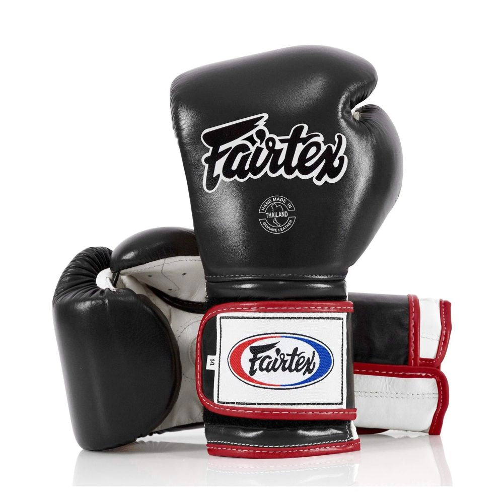 FAIRTEX Mexican Style Boxing Gloves BGV9 BlackWhiteRed