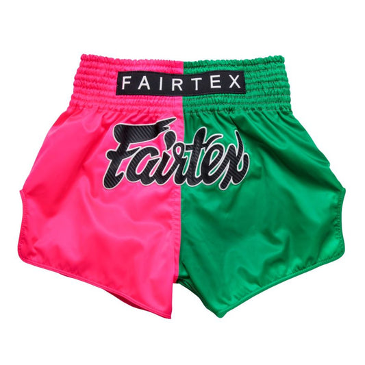 FAIRTEX Slim Cut Muaythai Shorts Pink Green BS1911
