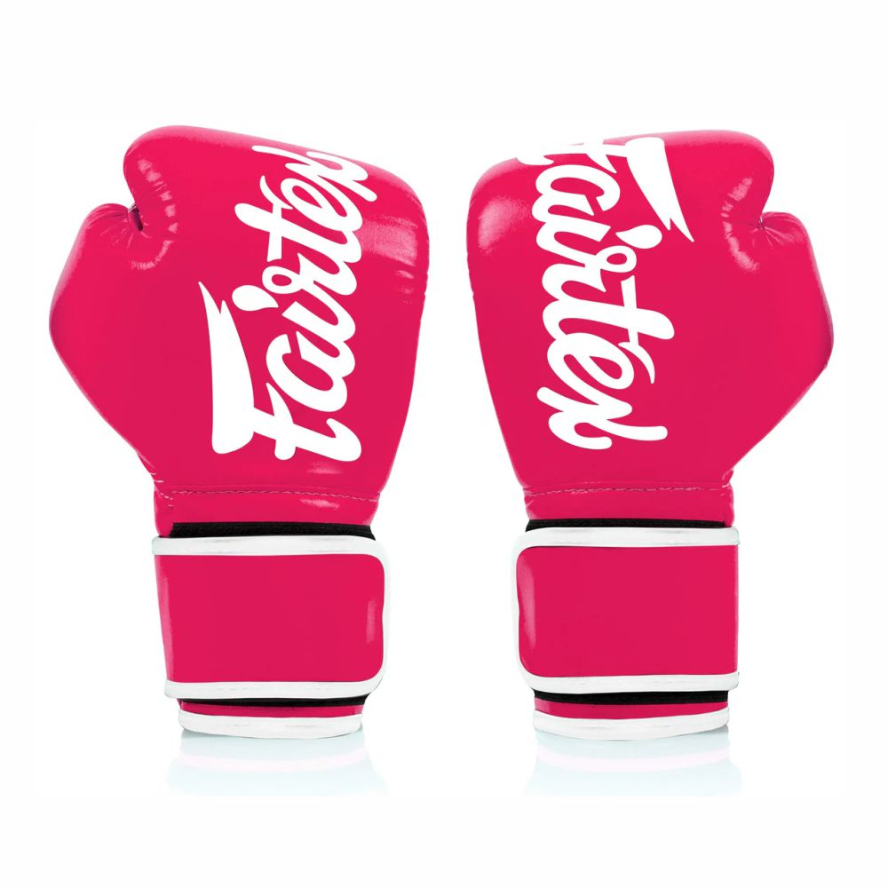FAIRTEX Boxing Gloves BGV14 PinkWhitePiping