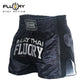 FLUORY Muay Thai Short MTSF69 Black
