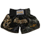 FLUORY Muay Thai Short MTSF15 Black Gold