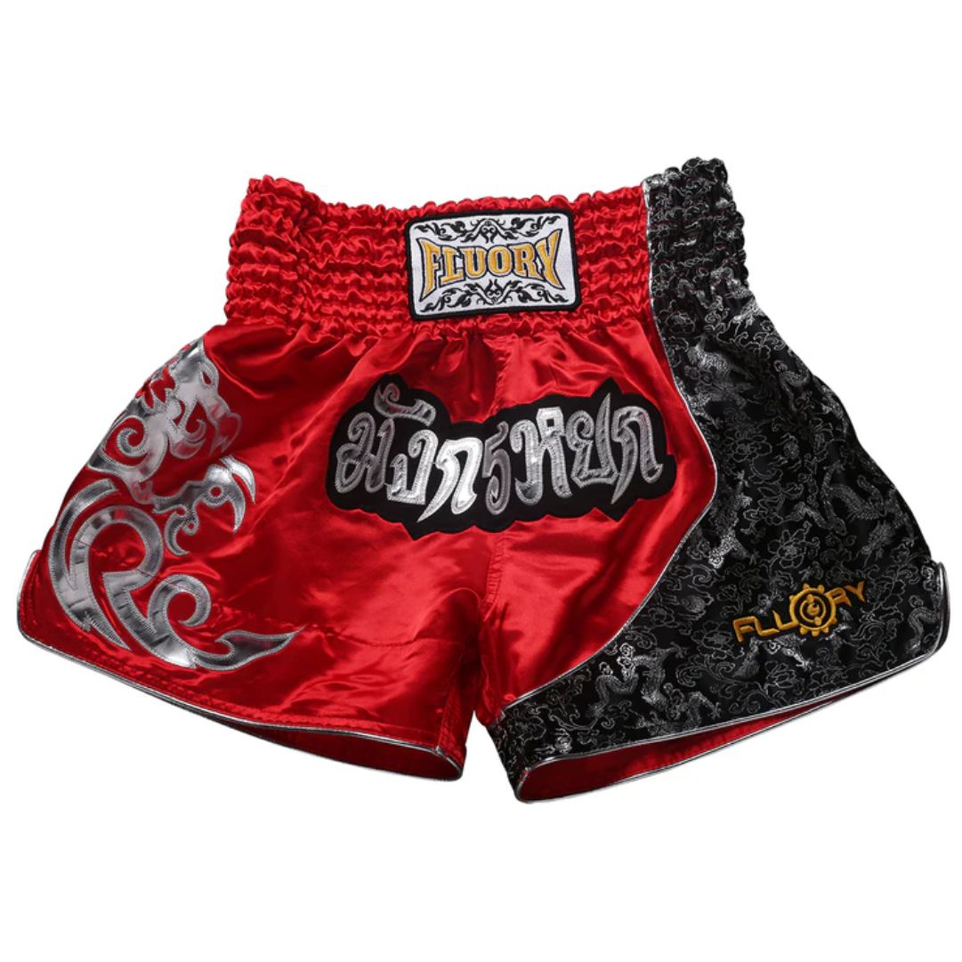 FLUORY Muay Thai Short MTSF15 Red
