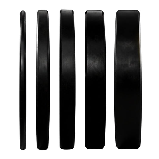 GENETIX FIT Black Training Bumper Plate Set 5-25KG (Pair)