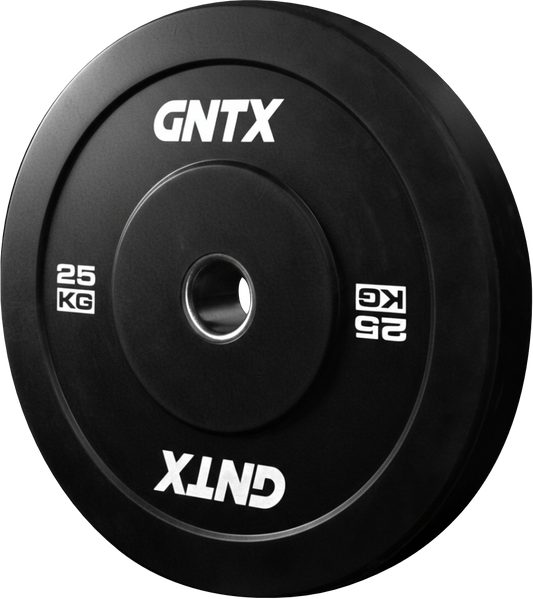 GENETIX FIT Black Training Bumper Plate 25KG (Pair)