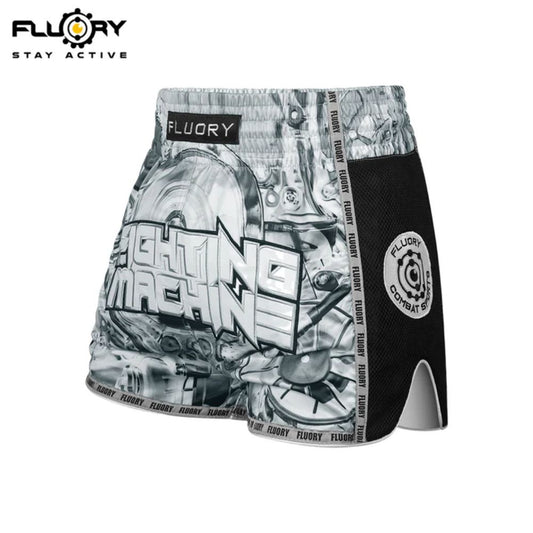 FLUORY Muay Thai Shorts MTSF127 Black