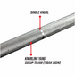 GENETIX FIT Original Barbell 2.2m