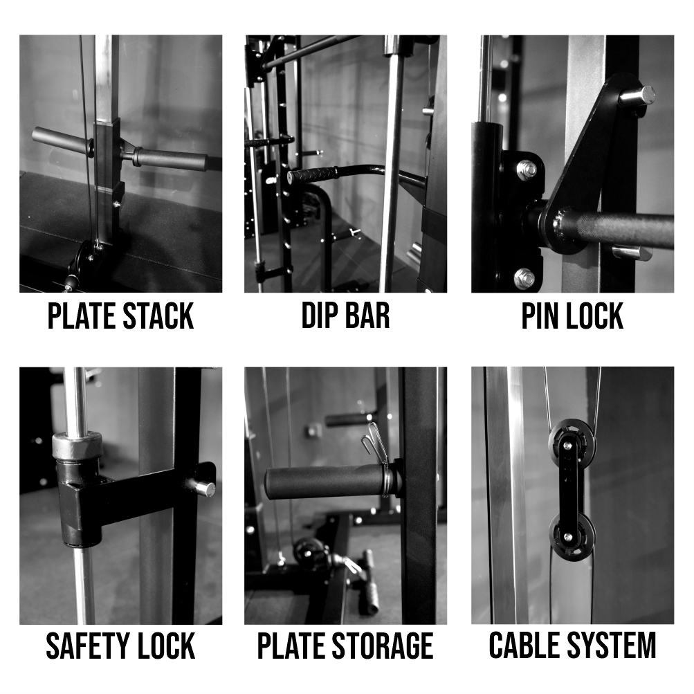 GENETIX FIT Smith Squat Rack