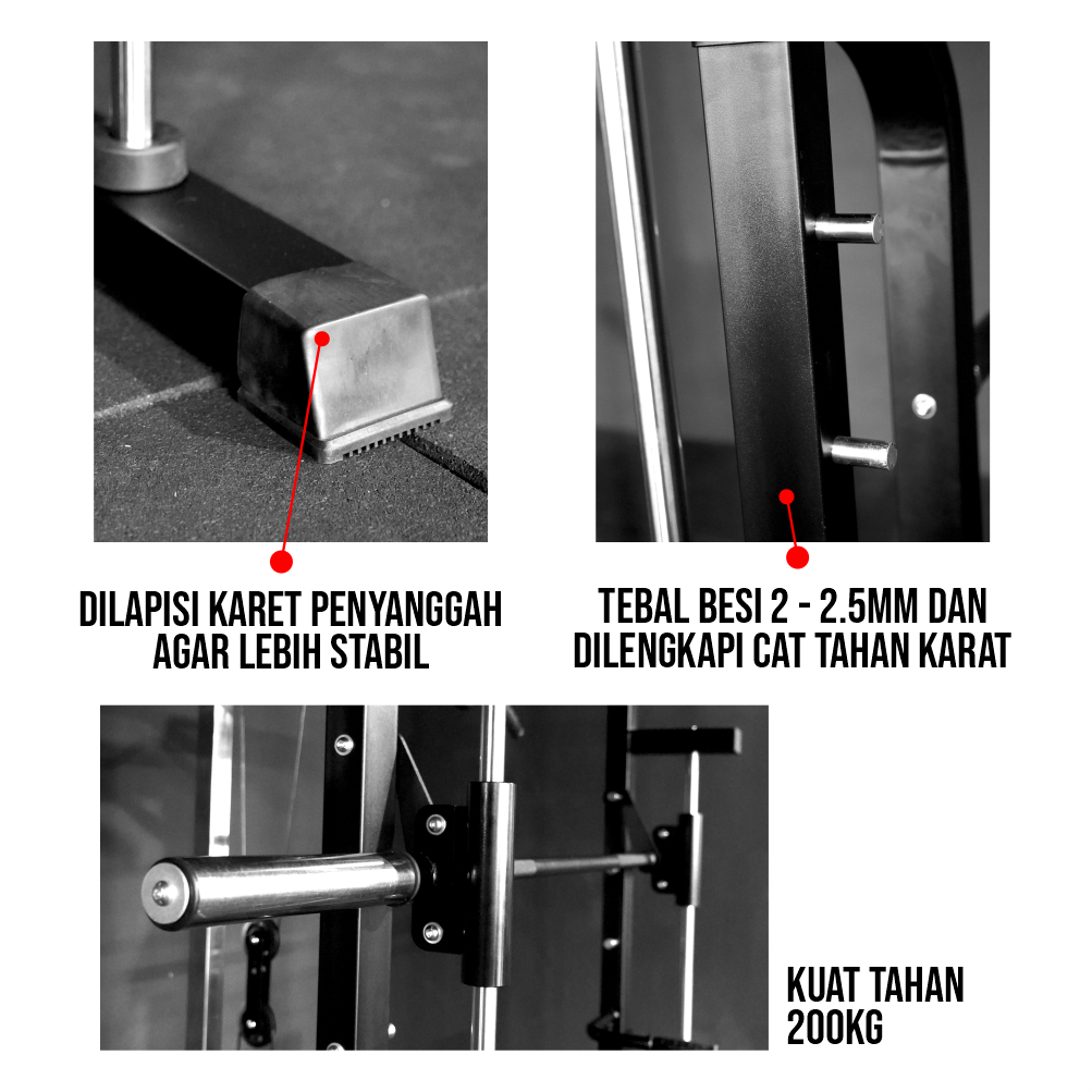 GENETIX FIT Smith Squat Rack