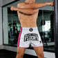 FLUORY Muay Thai Shorts MTSF61 WhitePink