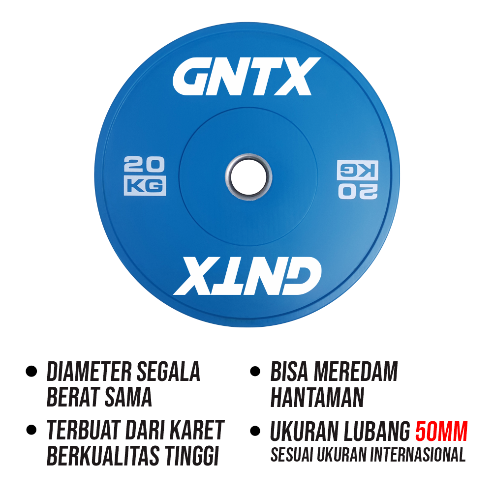 GENETIX FIT Colour Training Bumper Plate 20KG (Pair)