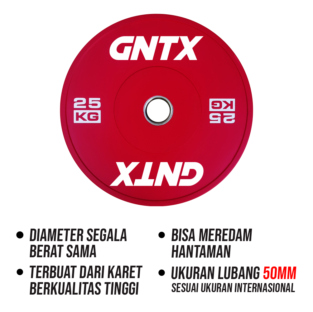 GENETIX FIT Colour Training Bumper Plate 25KG (Pair)
