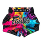 FAIRTEX Slim Cut Muaythai Shorts Black Funky Soul BS1940