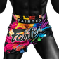 FAIRTEX Slim Cut Muaythai Shorts Black Funky Soul BS1940