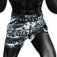 FAIRTEX Slim Cut Muaythai Shorts Grunge Black BS1949