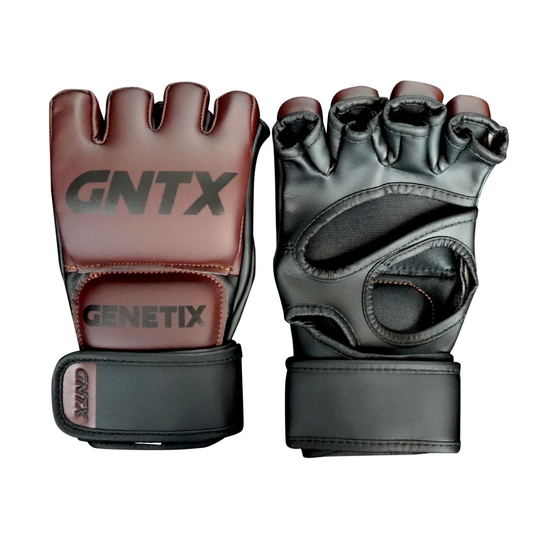 GENETIX COMBAT GNTX MMA GLOVES MG1 BlackBrown