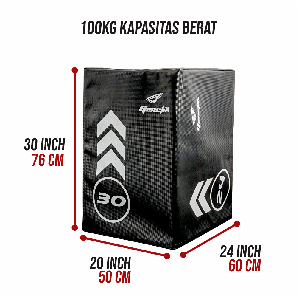 GENETIX FIT Soft Plyo Box 20x30x24inch