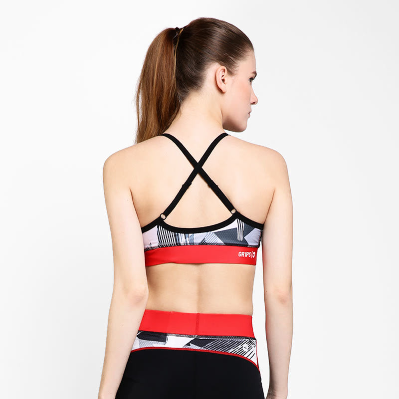 GRIPS LADIES STRAP SPORTS BRA BLACK / ATHLETICA