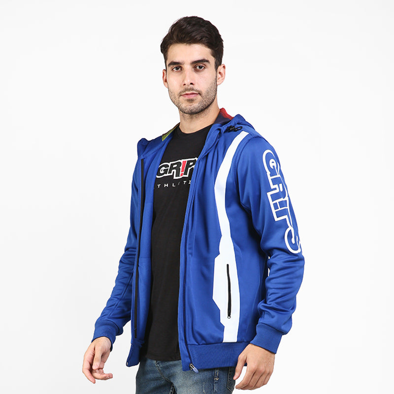 GRIPS POLAR FLEECE HOODIE - Royal Blue