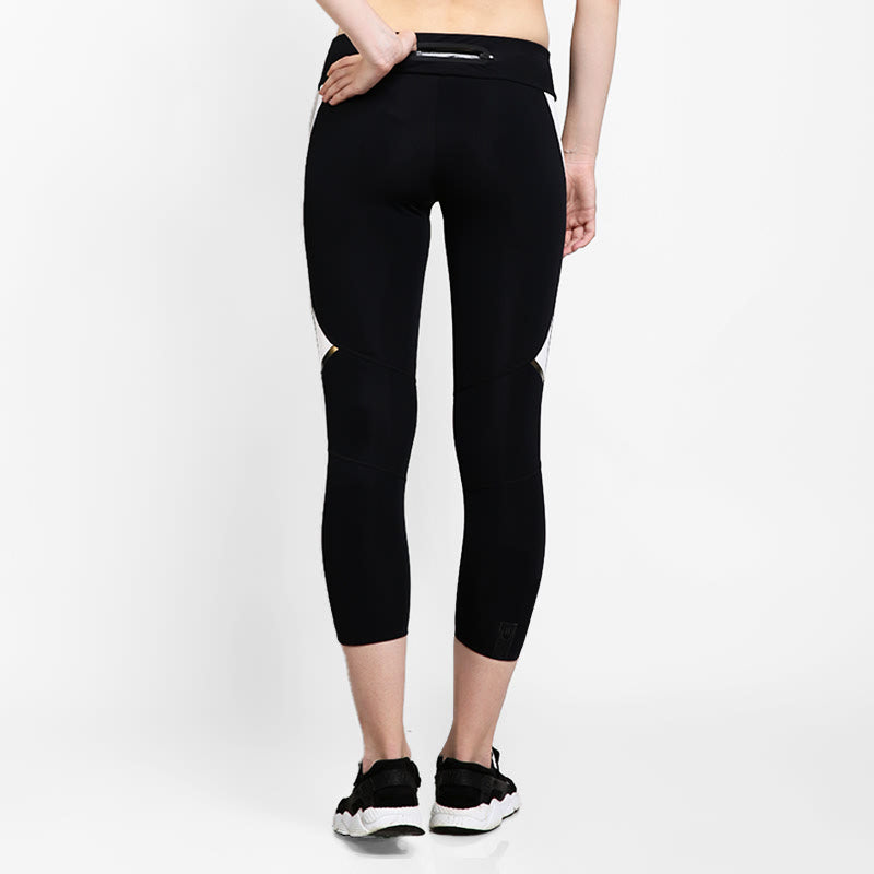 GRIPS Women Capri Leggings - BLACK