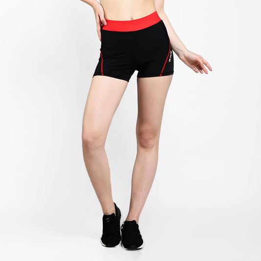 GRIPS LADIES COMPRESSION BOOTY SHORTS - BLACK