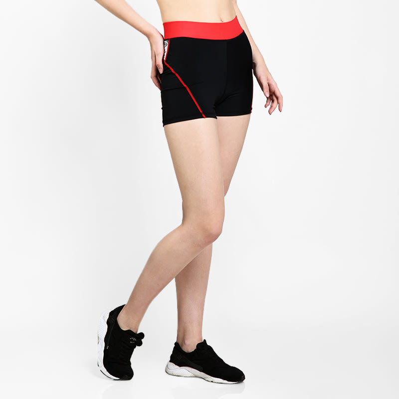 GRIPS LADIES COMPRESSION BOOTY SHORTS - BLACK