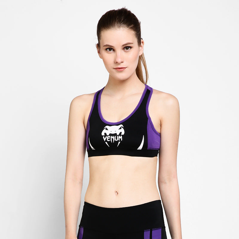 VENUM Body Fit TOP - Black/Purple