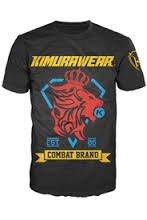 kimurawear combat brand mma t shirt black