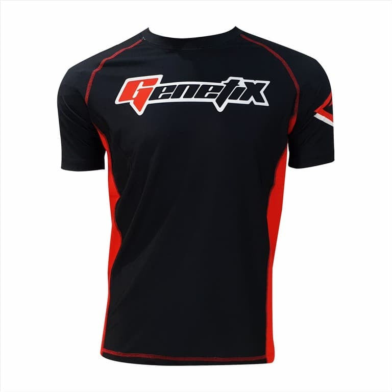 GENETIX INITIAL Rashguard SS RG001 BlackRed