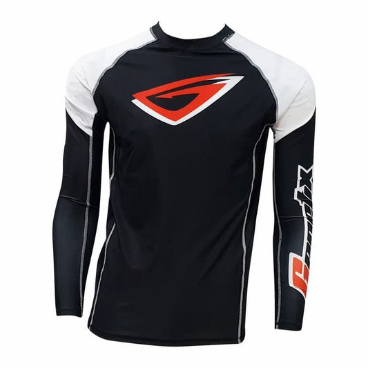 GENETIX ICON Rashguard LS RG002 BlackWhite