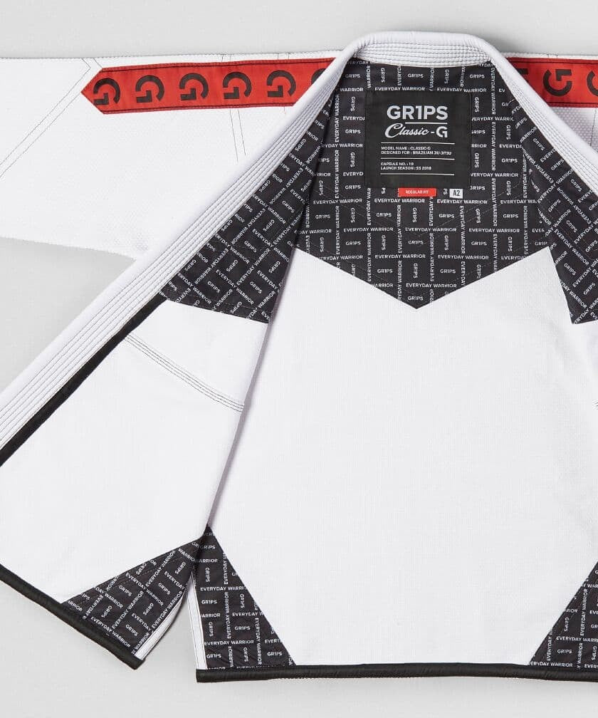 GRIPS BJJ GI Classic - WhiteRed