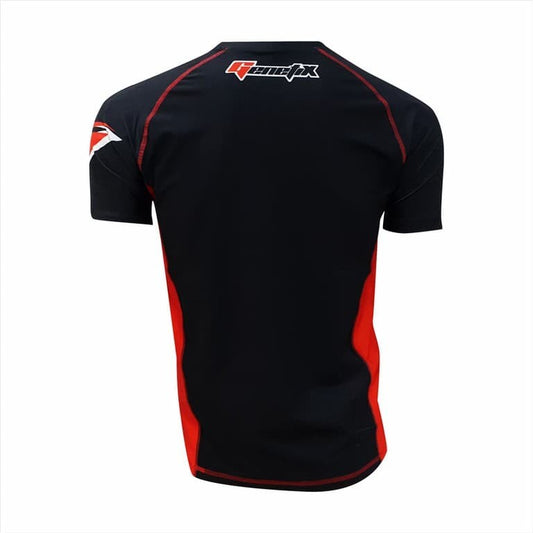 GENETIX INITIAL Rashguard SS RG001 BlackRed