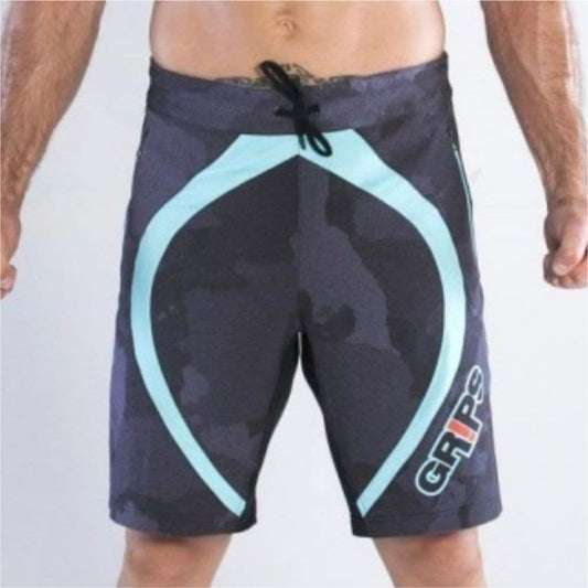 GRIPS Crossfit MIURA LINE SHORTS - BLACK/MINT GREEN