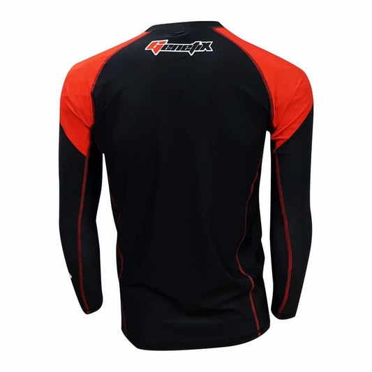 GENETIX ICON Rashguard LS RG002 BlackRed