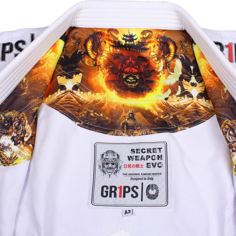 GRIPS BJJ GI Secret Weapon Evo - White