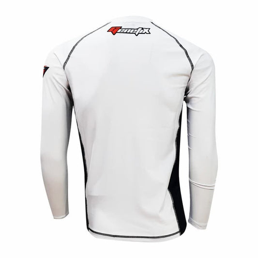 GENETIX INITIAL Rashguard LS RG001 WhiteBlack