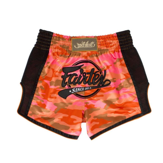 FAIRTEX Slim Cut Muaythai Shorts BS1711 OrangeCamo