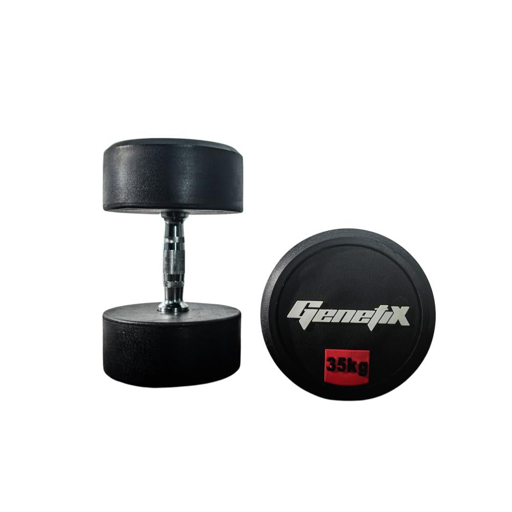 GENETIX FIT Round Gym Dumbbell 27.5KG (Pair)