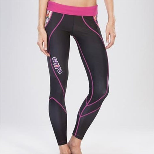 GRIPS Women Legging PowerFlower Long - Black