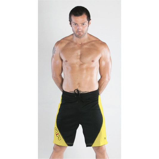 GRIPS MEN TRAINING SHORTS - YELLOW/BLACK